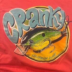 Cranky Southern Lure Graphic Tee - Coral